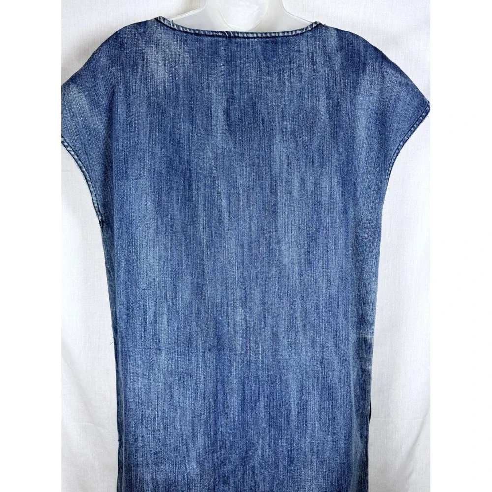 Aritzia Wilfred Free Nori Denim Mini Tunic Dress Blue‎ Size Medium Urban